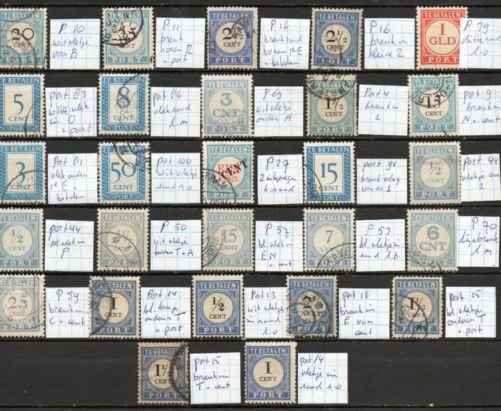 K608 plaatfouten ( op portzegels), Postzegels en Munten, Postzegels | Nederland, Ophalen of Verzenden