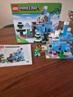 LEGO Minecraft 21243 De ijsbergtoppen, Kinderen en Baby's, Speelgoed | Duplo en Lego, Ophalen of Verzenden, Zo goed als nieuw