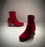 Wolky Comfort enkel laarzen warm rood 40,5, Ophalen of Verzenden, Zo goed als nieuw, Schoenen met hoge hakken, Rood