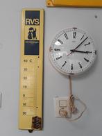 rvs thermometer emaille bord antiek, Antiek en Kunst, Ophalen of Verzenden