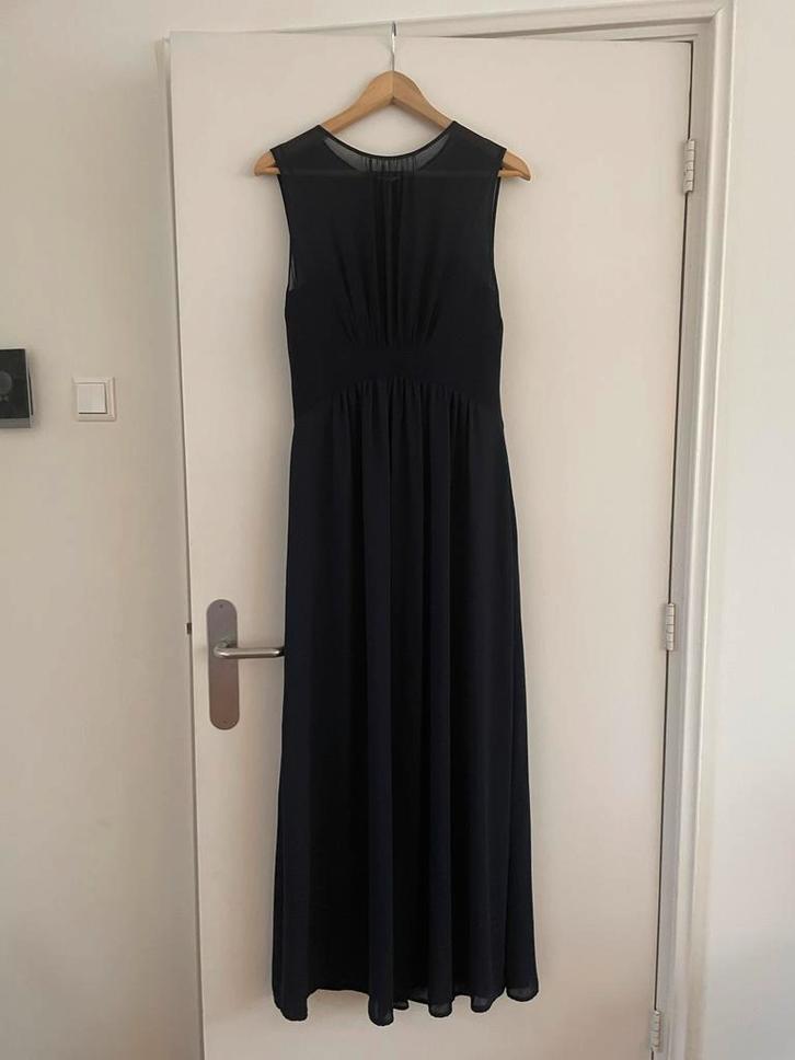 Galajurk Reiss donkerblauw maat 36/38, Kleding | Dames, Jurken, Zo goed als nieuw, Maat 36 (S), Blauw, Onder de knie, Ophalen of Verzenden