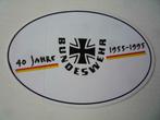 Duitse Landmacht Sticker 40 Jahre Bundeswehr 1955-1995, Ophalen of Verzenden, Zo goed als nieuw, Overige typen