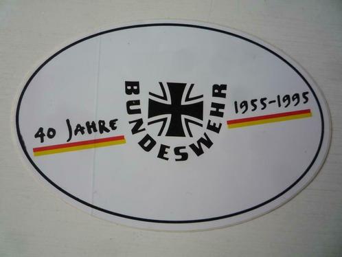 Duitse Landmacht Sticker 40 Jahre Bundeswehr 1955-1995, Verzamelen, Stickers, Zo goed als nieuw, Overige typen, Ophalen of Verzenden