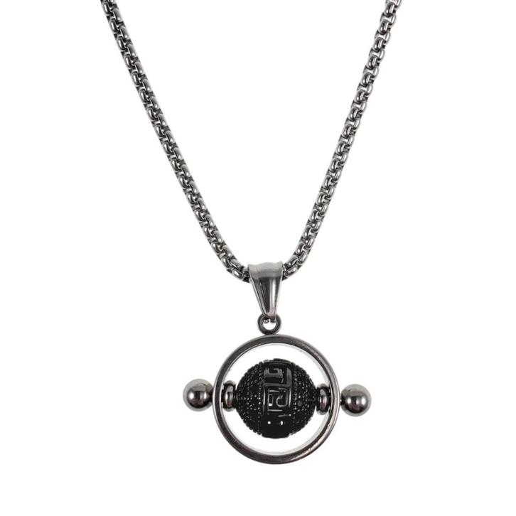 55cm x 2mm Jasseron-Ketting + RVS Opengewerkte Hanger, Sieraden, Tassen en Uiterlijk, Kettingen, Nieuw, Overige materialen, Zilver