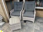 Twee tuinstoelen inclusief bijzettafeltje., Tuin en Terras, Tuinstoelen, Ophalen, Zo goed als nieuw