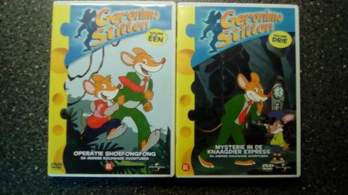 SETJE VAN 2 DVD'S GERONIMO STILTON, Cd's en Dvd's, Dvd's | Tekenfilms en Animatie, Gebruikt, Tekenfilm, Alle leeftijden, Ophalen of Verzenden