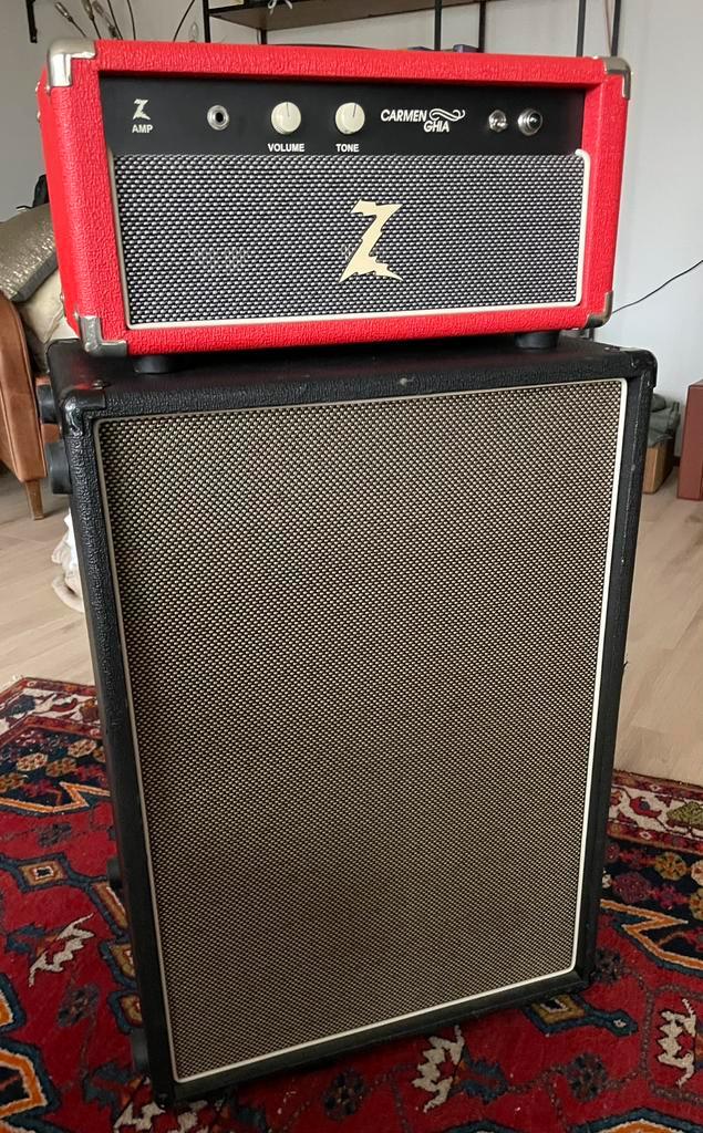 DrZ Carmen Ghia and DrZ Z-Best cab, Muziek en Instrumenten, Versterkers | Bas en Gitaar, Zo goed als nieuw, 100 watt of meer, Ophalen