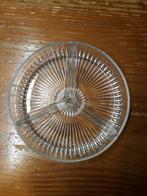 Kristallen drievaks schaaltje, serveerschaaltje (20cm), Ophalen of Verzenden, Overige stijlen, Glas, Schaal of Schalen