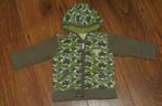 Kaki groen hooded rits vest capuchon vestje Ducky Beau mt 68, Nieuw, Ophalen of Verzenden, Ducky Beau, Truitje of Vestje