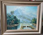 Indonesisch berglandschap gesigneerd., Ophalen of Verzenden