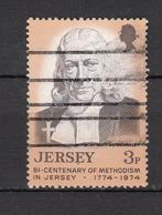 Jersey UK met een man 1974, Verzenden, Gestempeld