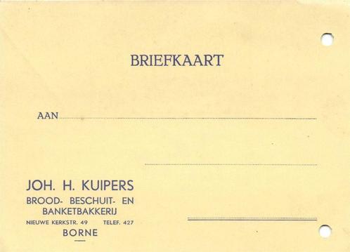 Joh. H. Kuipers, Borne - briefkaart, Postzegels en Munten, Brieven en Enveloppen | Nederland, Briefkaart, Ophalen of Verzenden