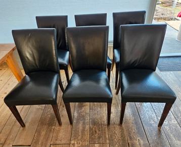 Eetkamerstoelen 6 stuks zwart  beschikbaar voor biedingen