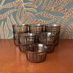 14 rookglazen schaaltjes van Arcopal, Huis en Inrichting, Keuken | Servies, Ophalen of Verzenden, Overige stijlen, Glas, Schaal of Schalen