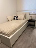Ikea 1 persoons malm bed, Huis en Inrichting, Slaapkamer | Bedden, 90 cm, Eenpersoons, Wit, Ophalen of Verzenden