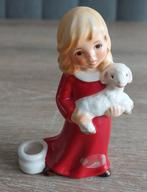 Goebel hummel kerst engel met lam kaarsje houder kerstengel, Verzamelen, Beelden en Beeldjes, Ophalen of Verzenden, Gebruikt, Hummel