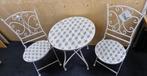 Bistro set romantisch ijzeren Tuinset Franse stijl brocante, Verzenden, Nieuw, Rond, Metaal
