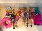 6 Barbiepoppen en Barbie Chelsea met accessoires, Kinderen en Baby's, Speelgoed | Poppen, Zo goed als nieuw, Ophalen