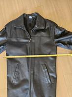 Echte leer jas maat M, Ophalen of Verzenden, Zo goed als nieuw, Maat 48/50 (M), Zwart