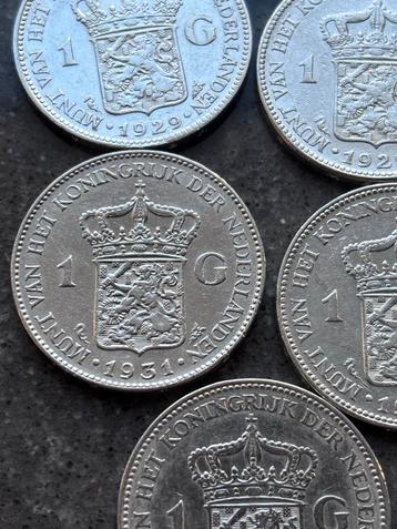 Zilveren Gulden Wilhelmina 1929-1931 beschikbaar voor biedingen