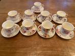 9x Balmoral Castle kop en schotel - bone china, Antiek en Kunst, Antiek | Servies los, Ophalen