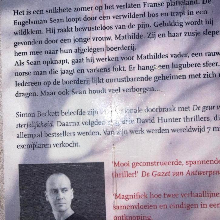 Simon Beckett - Klem - Thriller, Boeken, Thrillers, Gelezen, Nederland, Ophalen