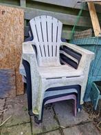 Tuin stoelen in goede staat, Ophalen, Gebruikt, Kunststof, Stapelbaar