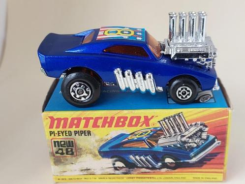 PI-EYED PIPER No48 MATCHBOX UIT 1972 ONBESPEELD MET DOOSJE, Hobby en Vrije tijd, Modelauto's | Overige schalen, Nieuw, Auto, Ophalen of Verzenden