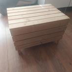Houten Dekenkist / Bijzettafel, Ophalen, Minder dan 50 cm, Gebruikt, Minder dan 50 cm