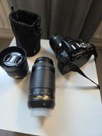 Nikon D5300 + 3 Lenzen (35mm f/1.8, 18-55mm, 70-300mm VR), Ophalen, Zo goed als nieuw, Spiegelreflex, Nikon