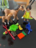 PLAYMOBIL Pru met paard en veulen - 70122, Ophalen of Verzenden, Zo goed als nieuw, Complete set