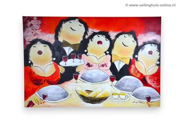 Schilderij - Dikke Dames beschikbaar voor biedingen