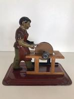 Antiek stoommodel, man met slijpsteen, 1920, merk Arnold, Verzenden
