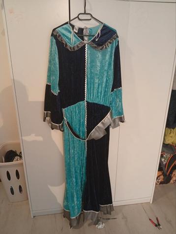 Carnavalskostuum blauw/turquoise maat M beschikbaar voor biedingen
