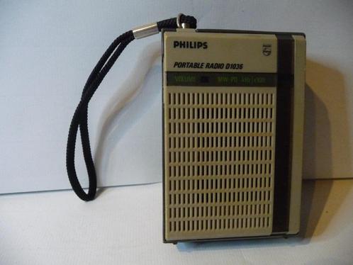 Philips MW transistorradio D1036, Audio, Tv en Foto, Radio's, Gebruikt, Transistorradio, Ophalen of Verzenden