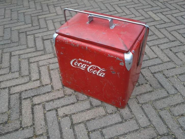 Coca Cola koelkrat neon lamp spiegel retro fifties sixties, Verzamelen, Merken en Reclamevoorwerpen, Ophalen