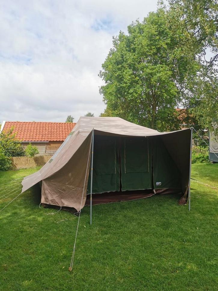 Mooie Japio Prestige 6 pers. Tent, Caravans en Kamperen, Tenten, tot en met 6, Zo goed als nieuw, Ophalen of Verzenden