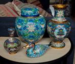 Cloisonné verzameling: Vazen, pot en eend, Antiek en Kunst, Antiek | Vazen, Ophalen of Verzenden