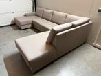 Hoekbank U-vorm Beige | Eijerkamp | Gereinigd | Levering, Ophalen of Verzenden, Zo goed als nieuw, 150 cm of meer, Vierpersoons of meer