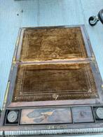 Antieke houten schrijfkist met fluweel, Antiek en Kunst, Ophalen