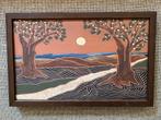 Schilderij Landschap, Antiek en Kunst, Ophalen of Verzenden