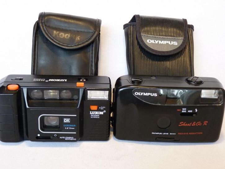 Luxon 35 EMX Autofocus en Olympus Shoot & Go, Audio, Tv en Foto, Fotocamera's Analoog, Zo goed als nieuw, Compact, Olympus, Ophalen of Verzenden