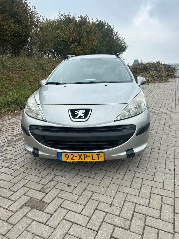 Peugeot 207 1.4 SW 2007 Grijs, Auto's, Peugeot, Bedrijf, Te koop, ABS, Airbags, Airconditioning, Centrale vergrendeling, Dakrails