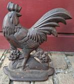 Grote gietijzeren deurstopper haan, Tuin en Terras, Tuinbeelden, Ophalen of Verzenden
