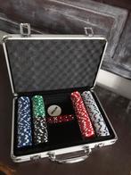Pokerset flightcase mooie setje nog, Ophalen of Verzenden, Zo goed als nieuw