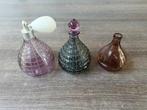 Vintage Amethist parfum flesjes, Antiek en Kunst, Ophalen of Verzenden