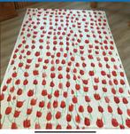 Nieuwe lap stof - 2,5 x 1,5 meter Vintage met  tulpen, Hobby en Vrije tijd, Stoffen en Lappen, 120 cm of meer, Wit, Ophalen of Verzenden