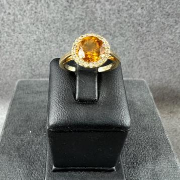 Gouden Ring | 14k* | 2,81g | entourage ring |m15,25 | 394955 beschikbaar voor biedingen