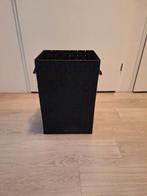 Opbergmand gevlochten zwart, Ophalen, Overige materialen, Gebruikt, Mand