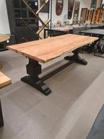 Nieuwe eettafel boomstam model massief acaciahout 220x100cm, Huis en Inrichting, Ophalen, ., Nieuw, .